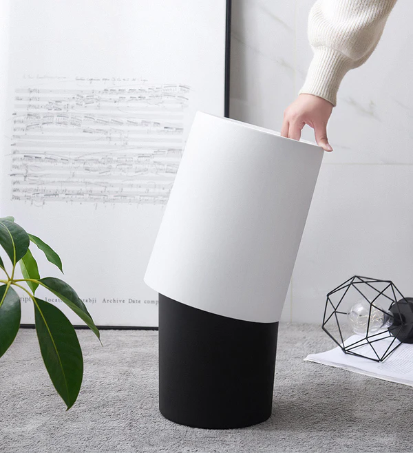 Joybos® 2.64Gal Modern Round Open Top Trash Bin with Removable Plastic Bin F72 4 Joybos® 2.64Gal Modern Round Open Top Trash Bin with Removable Plastic Bin F72 - Image 4