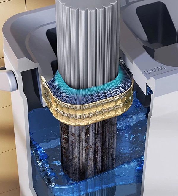 Joybos® 28cm Household Super Absorbent Sponge Mop with Cleaning Bucket F41 7 Joybos® 28cm Household Super Absorbent Sponge Mop with Cleaning Bucket F41 - Image 7