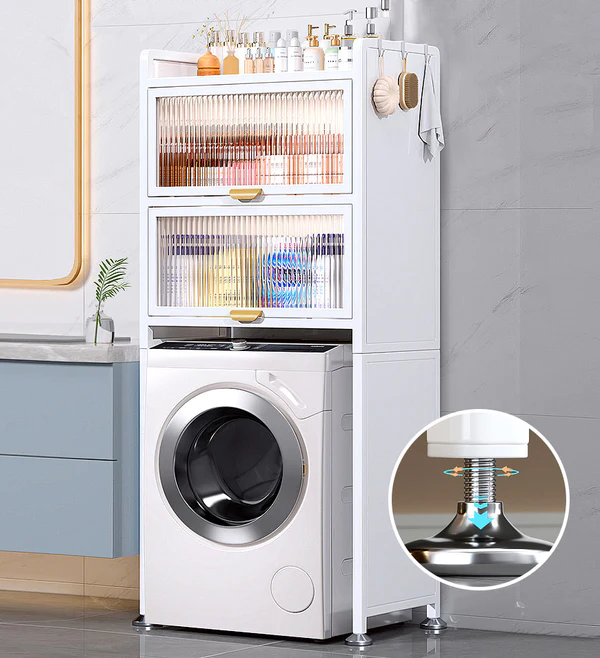 Joybos® 3-Layer Metal Storage Cabinet for Bathroom Laundry 7 Joybos® 3-Layer Metal Storage Cabinet for Bathroom Laundry - Image 7
