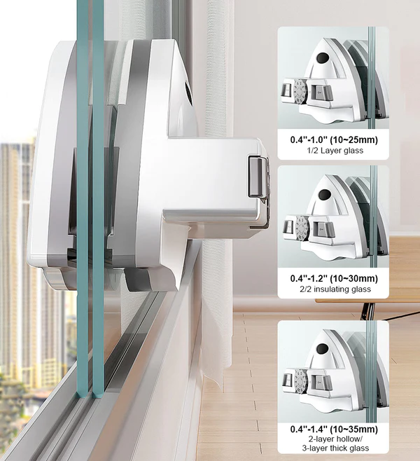 Joybos® Double Side Glass Wiper Adjustable Magnetic Window Cleaner F79 6 Joybos® Double Side Glass Wiper Adjustable Magnetic Window Cleaner F79 - Image 6