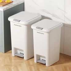 Joybos® Slim Step On Pedal Plastic Trash Can Kit F26