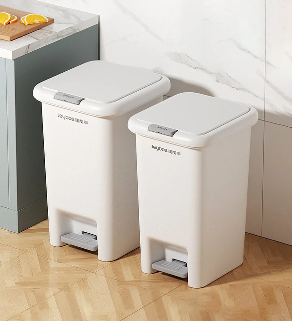 Joybos® Slim Step On Pedal Plastic Trash Can Kit F26 1 Joybos® Slim Step On Pedal Plastic Trash Can Kit F26