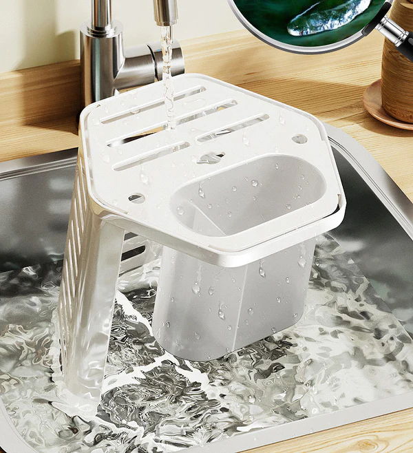 Joybos® 360° Rotating Multifunctional Knife Block Countertop With Drain Tray F52 7 Joybos® 360° Rotating Multifunctional Knife Block Countertop With Drain Tray F52 - Image 7