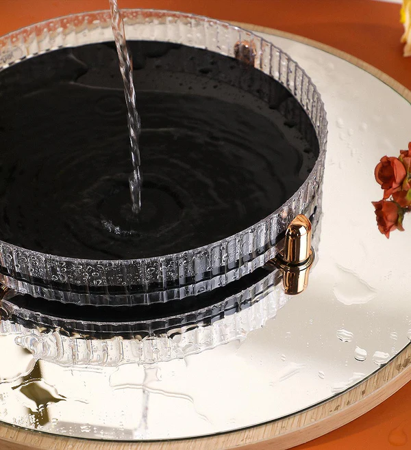 Joybos® Transparent Light Luxury Rotating Storage Tray 8 Joybos® Transparent Light Luxury Rotating Storage Tray - Image 8