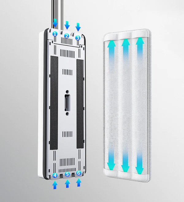 Joybos®Flat Floor Mop and Bucket Set with Aluminum Handle 10 Joybos®Flat Floor Mop and Bucket Set with Aluminum Handle - Image 10