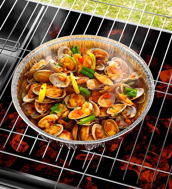 Joybos® Round Aluminum Air Fryer Trays F53 7 Joybos® Round Aluminum Air Fryer Trays F53 - Image 7