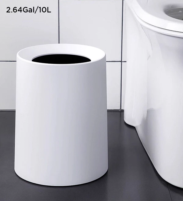 Joybos® 2.64Gal Modern Round Open Top Trash Bin with Removable Plastic Bin F72 6 Joybos® 2.64Gal Modern Round Open Top Trash Bin with Removable Plastic Bin F72 - Image 6