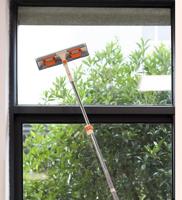 Joybos® Microfiber Telescopic Rod Glass Window Cleaning Wiper With Fork T7 7 Joybos® Microfiber Telescopic Rod Glass Window Cleaning Wiper With Fork T7 - Image 7