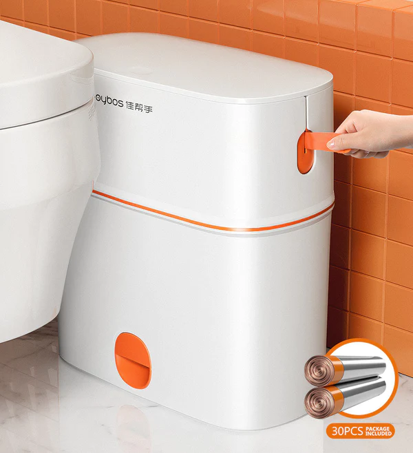 Joybos® 3.9 Gallon Automatic Pack Slim Trash Can with Lid 8 Joybos® 3.9 Gallon Automatic Pack Slim Trash Can with Lid - Image 8