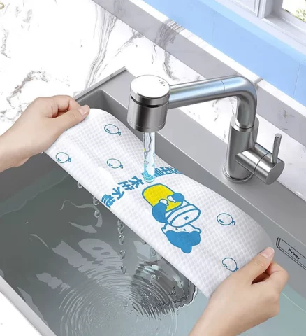 Joybos® Reusable Cleaning Cloths Disposable for Kitchen with Printed Design F78 8