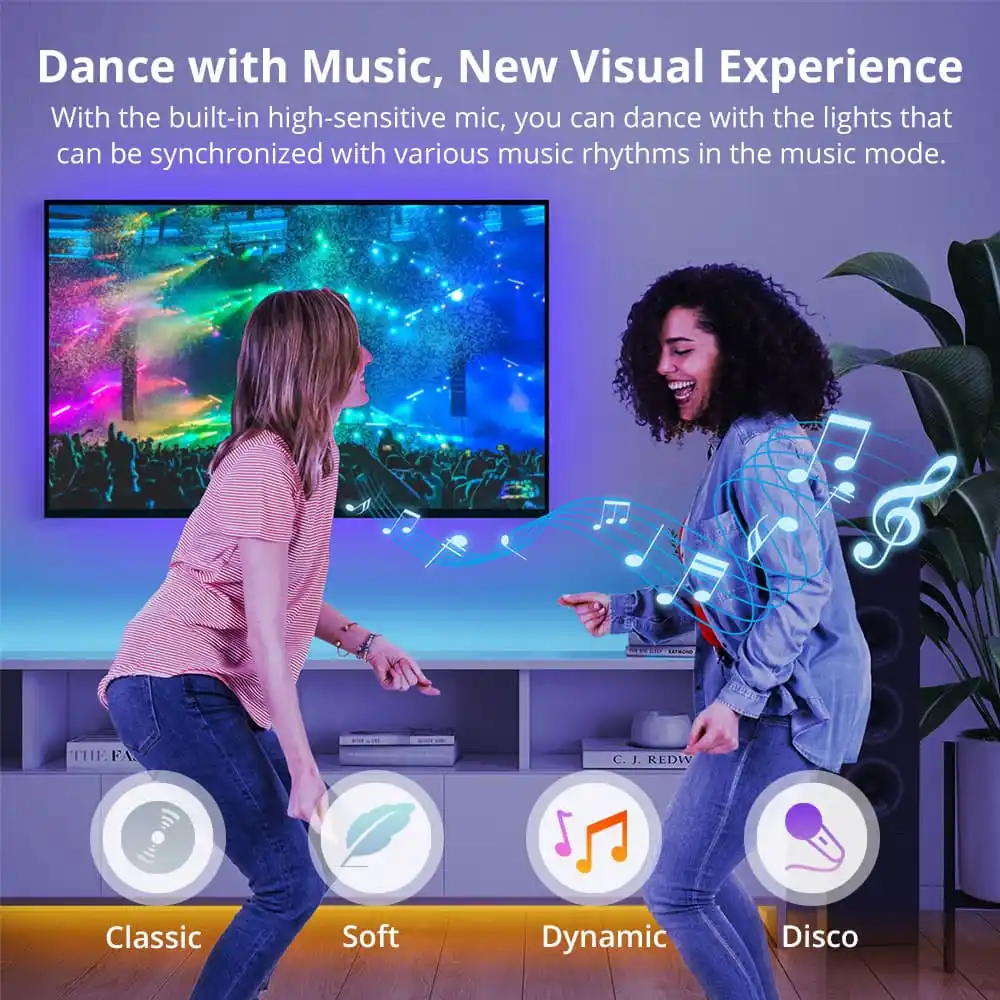 SONOFF L3 RGB Smart LED Strip Lights-5M/16.4Ft 5 SONOFF L3 RGB Smart LED Strip Lights-5M/16.4Ft - Image 5