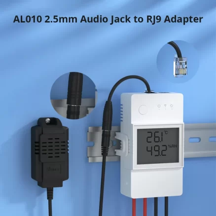 AL010 2.5mm Audio Jack to RJ9 Adapter 3