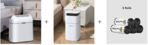 Joybos® Spaceman Smart Sensor Trash Can with Butterfly lid 62