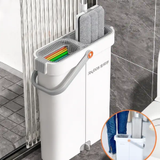 Joybos®Flat Floor Mop and Bucket Set with Aluminum Handle