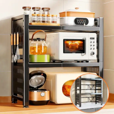 Joybos®3-Tier Expandable Microwave Shelf for Kitchen Counter