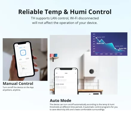 SONOFF TH Origin Smart Temperature and Humidity Monitoring Switch (TH10/16 Upgrade Version) 5
