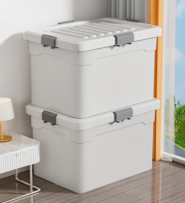 Joybos® Durable Stackable Wheeled Storage Containers with Lids Z18 1