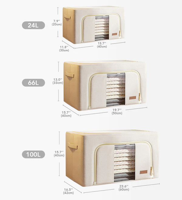 Joybos® Cotton Foldable Clothes Storage Box 6 Joybos® Cotton Foldable Clothes Storage Box - Image 6