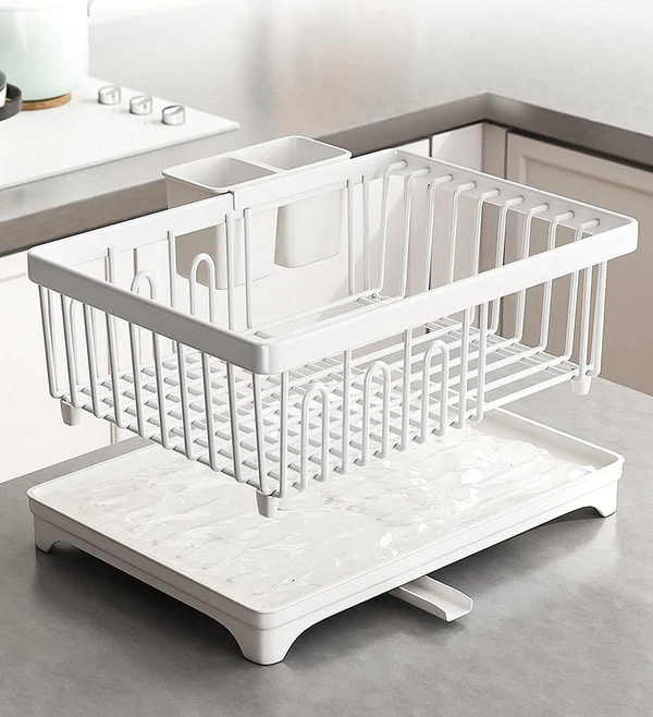 Joybos® Dish Drying Rack With Drainboard And Drainage F110 6 Joybos® Dish Drying Rack With Drainboard And Drainage F110 - Image 6