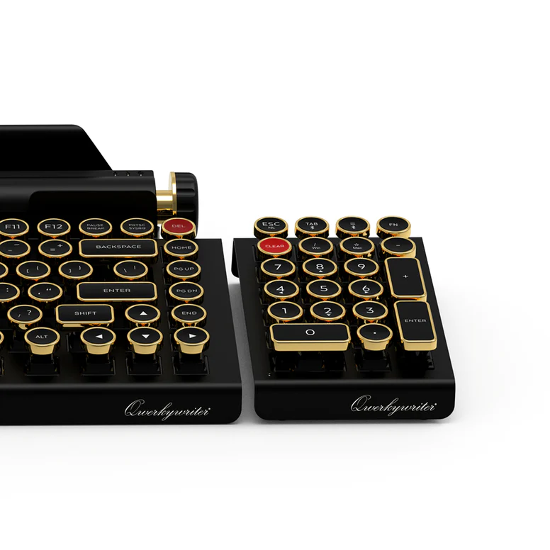 QWERKYWRITER® + NUMKEY + WRIST REST BUNDLE BLACK GOLD 5 QWERKYWRITER® + NUMKEY + WRIST REST BUNDLE BLACK GOLD - Image 5