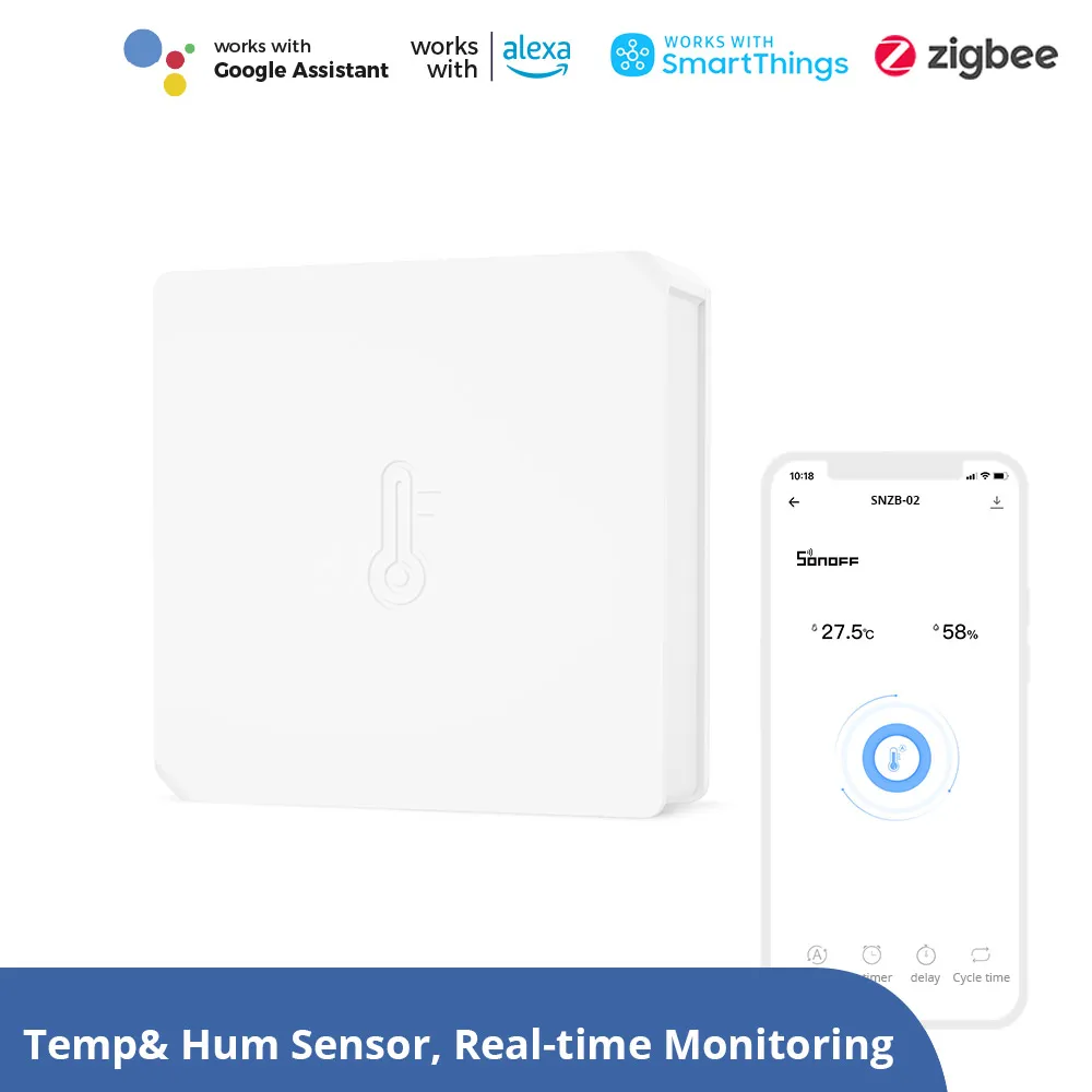 SONOFF SNZB-02 - Zigbee Temperature and Humidity Sensor 1 SONOFF SNZB-02 - Zigbee Temperature and Humidity Sensor