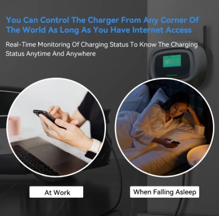 22kw Type2 Three-Phase Electric Vehicle Charging Station 32A EVSE Wall Mounted Charging Wallbox 5m Cable 6 22kw Type2 Three-Phase Electric Vehicle Charging Station 32A EVSE Wall Mounted Charging Wallbox 5m Cable - Image 6