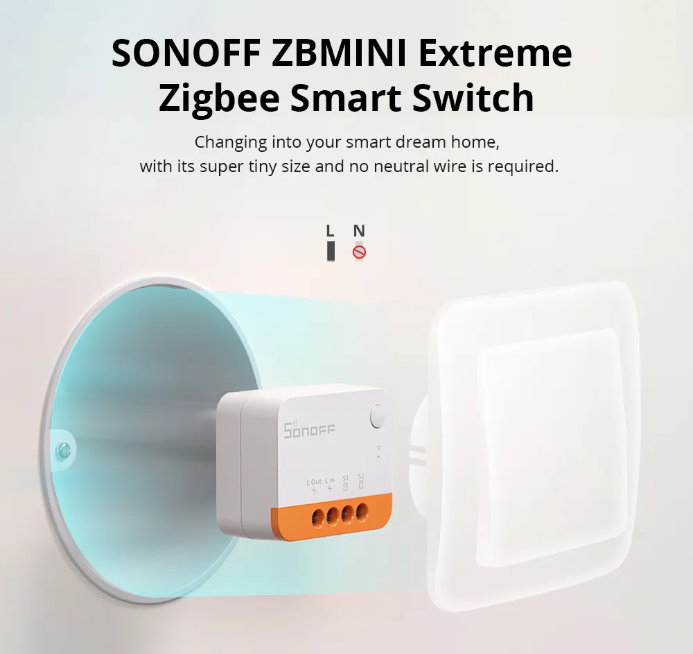 SONOFF ZBMINI Extreme Zigbee Smart Switch ZBMINIL2 (No Neutral Required) 2 SONOFF ZBMINI Extreme Zigbee Smart Switch ZBMINIL2 (No Neutral Required) - Image 2