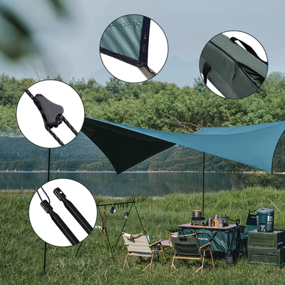 Camping Tarp Shelter 7 Camping Tarp Shelter - Image 7