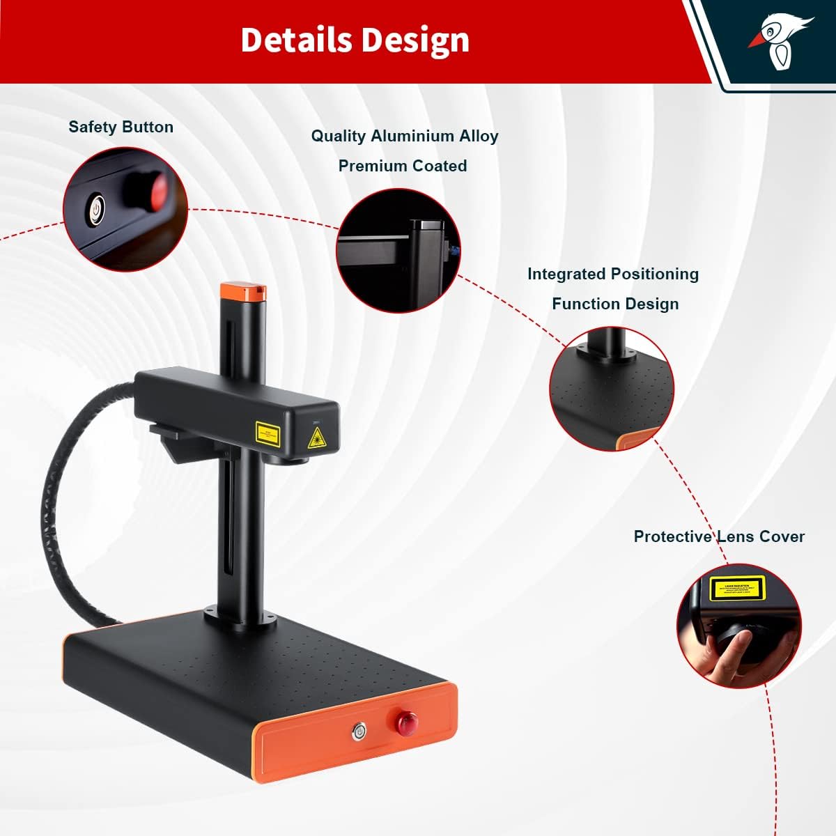 EM-Smart Basic 20W Fiber Commercial Laser Engraving Machine MODEL Basic 1 (without Rotary) 4 EM-Smart Basic 20W Fiber Commercial Laser Engraving Machine MODEL Basic 1 (without Rotary) - Image 4