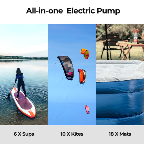 20PSI Cordless Electric Air Pump for SUP/Kite With 9600mAh Built-in Battery 3 20PSI Cordless Electric Air Pump for SUP/Kite With 9600mAh Built-in Battery - Image 3