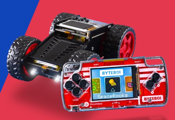 Discover Electronics & Coding With Unique DIY Projects With This RC Bundle Build & Code Your Own AI Robot Car & Game Console Ages 11+ 1