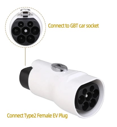 GBT to Type 2 EV Charger Adaptor IEC 62196 Standard EV Charger Converter Adapter 16A 32A for EVSE Charging 2 GBT to Type 2 EV Charger Adaptor IEC 62196 Standard EV Charger Converter Adapter 16A 32A for EVSE Charging - Image 2