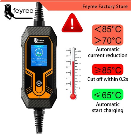 11KW 16A 3 Phase EV Portable Charger Type2 5M Cable EVSE Charging Box Electric Car Charger CEE Plug for Electric Vehicle 4 11KW 16A 3 Phase EV Portable Charger Type2 5M Cable EVSE Charging Box Electric Car Charger CEE Plug for Electric Vehicle - Image 4