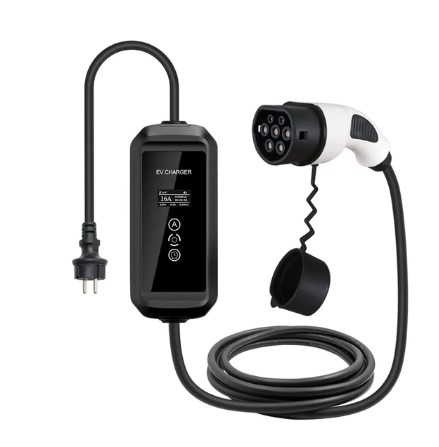 16A 3.6KW Type 2 EV Charger Adjust Current And Timer Function Charging Controller Wallbox For Hybrid Eletric Vehicle Cars 5M 1 16A 3.6KW Type 2 EV Charger Adjust Current And Timer Function Charging Controller Wallbox For Hybrid Eletric Vehicle Cars 5M
