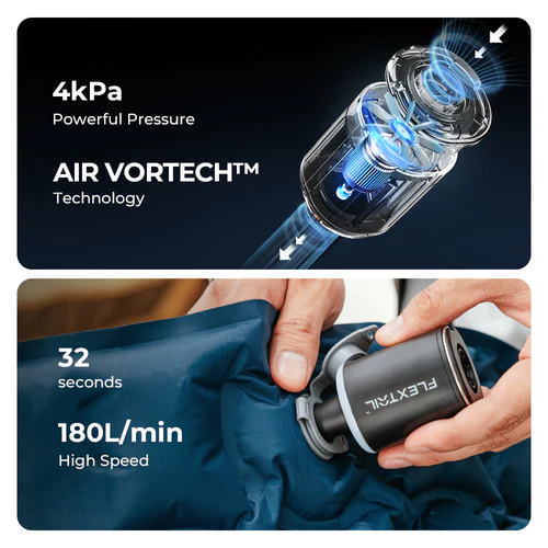 Outdoor Mini Camping Pump With Lamp For Sleeping Pad 4 Outdoor Mini Camping Pump With Lamp For Sleeping Pad - Image 4