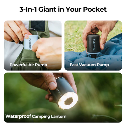 Outdoor Mini Camping Pump With Lamp For Sleeping Pad 7 Outdoor Mini Camping Pump With Lamp For Sleeping Pad - Image 7