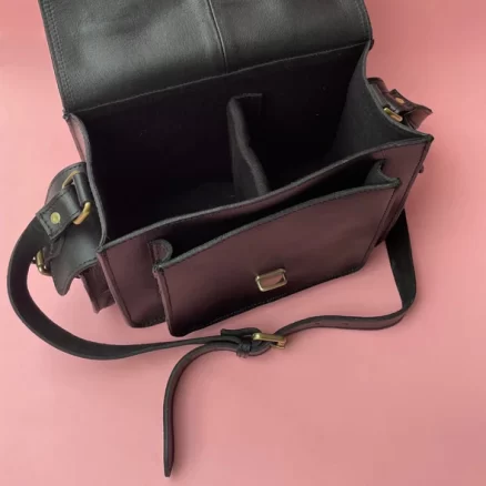 Camera Bag Handmade From Beautiful Buffalo Leather 4