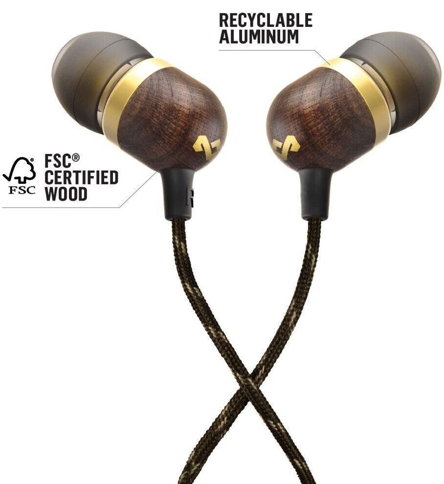 House of Marley: Smile Jamaica In-Ear Headphones - Brass /Headphones 2 House of Marley: Smile Jamaica In-Ear Headphones - Brass /Headphones - Image 2