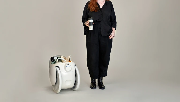 GitaMini Cargo-Carrying (up to 20lb), Following Robot Built With Pedestrian Etiquette Includes Built-In Bluetooth Speaker For Streaming 6 GitaMini Cargo-Carrying (up to 20lb), Following Robot Built With Pedestrian Etiquette Includes Built-In Bluetooth Speaker For Streaming - Image 6