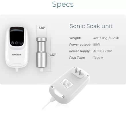 Multi-Purpose Ultrasonic Cleaning Tool | Sonic Soak 2