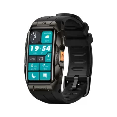 KOSPET TANK X1 Smartwatch | 10 ATM & IP69K Waterproof 1.47" Rectangle AMOLED Display Made of Corning Gorilla Glass Unified Full Metal Shield Design | 230mAh Pure Cobalt Battery