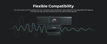 Coolpo AI Huddle Desk Mate | Webcam | Desk Camera with AI Features 3