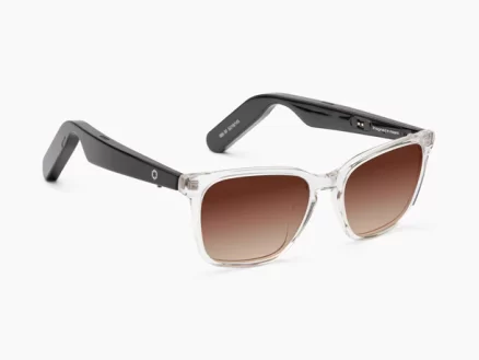 Lucyd Smart Sunglasses | Eclipse Model | Bluetooth Audio Glasses - Men & Women | Open Ear Noise Canceling Wireless Mics |4 Speakers | Voice Assistants Compatible | Narrow Size 11