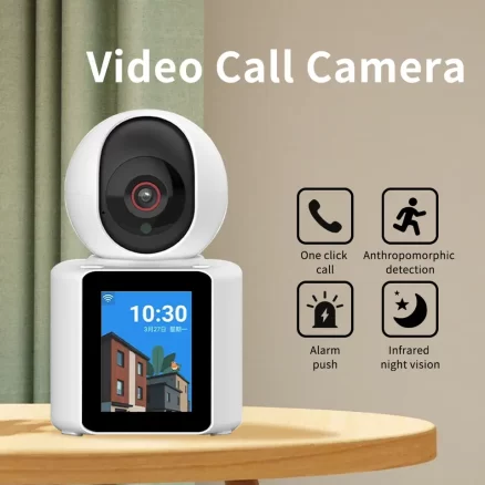 360 Rotating Camera De Seguranca 2.4" Lcd Screen 2Mp Two Way Video Call Wifi Network Camera Indoor Home Security baby monitor 2