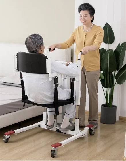 Waterproof Medical Electric Hydraulic Patient Transfer Commode Lift Chair With Bedpan From Bed To Chair For Handicapped 3