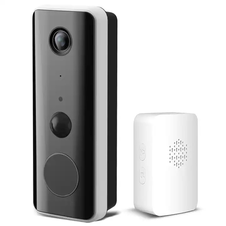 1080p Fast BLE Link Two Way Audio Support Leave Message Motion Detection Wired 5000mAh Battery Powered Video Doorbell 1
