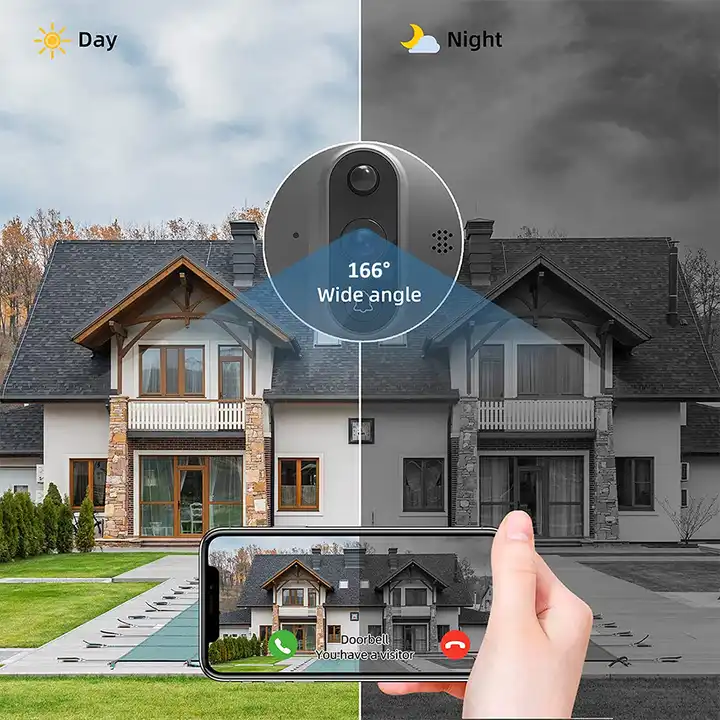 Alexa Google Video Live View 5000mAh Motion Detection Alerts Two Way Talk Wi-Fi 4.3 Inch Eye Peephole Camera Digital Viewer 2 Alexa Google Video Live View 5000mAh Motion Detection Alerts Two Way Talk Wi-Fi 4.3 Inch Eye Peephole Camera Digital Viewer - Image 2