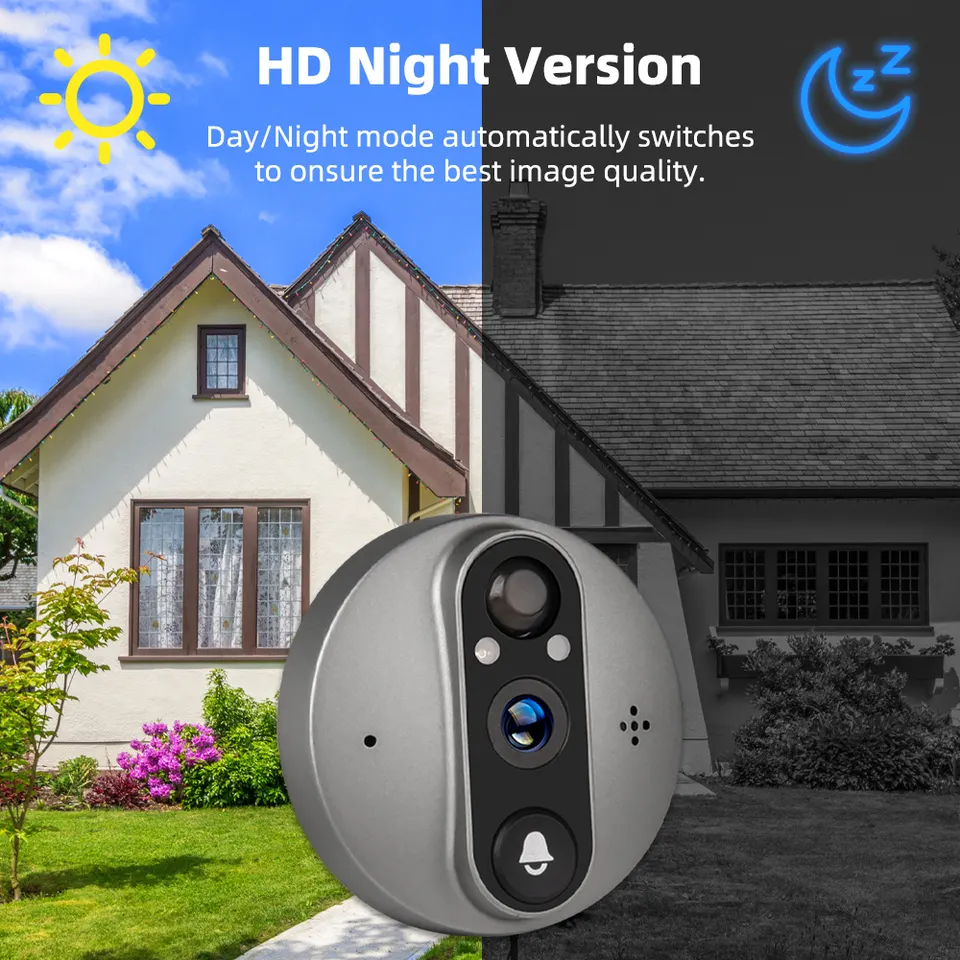 Ir Night Vision Doorbell Camera Wifi 1080 Wireless Blink Home Security Video Doorbell App Remote View Motiom Detection 4 Ir Night Vision Doorbell Camera Wifi 1080 Wireless Blink Home Security Video Doorbell App Remote View Motiom Detection - Image 4