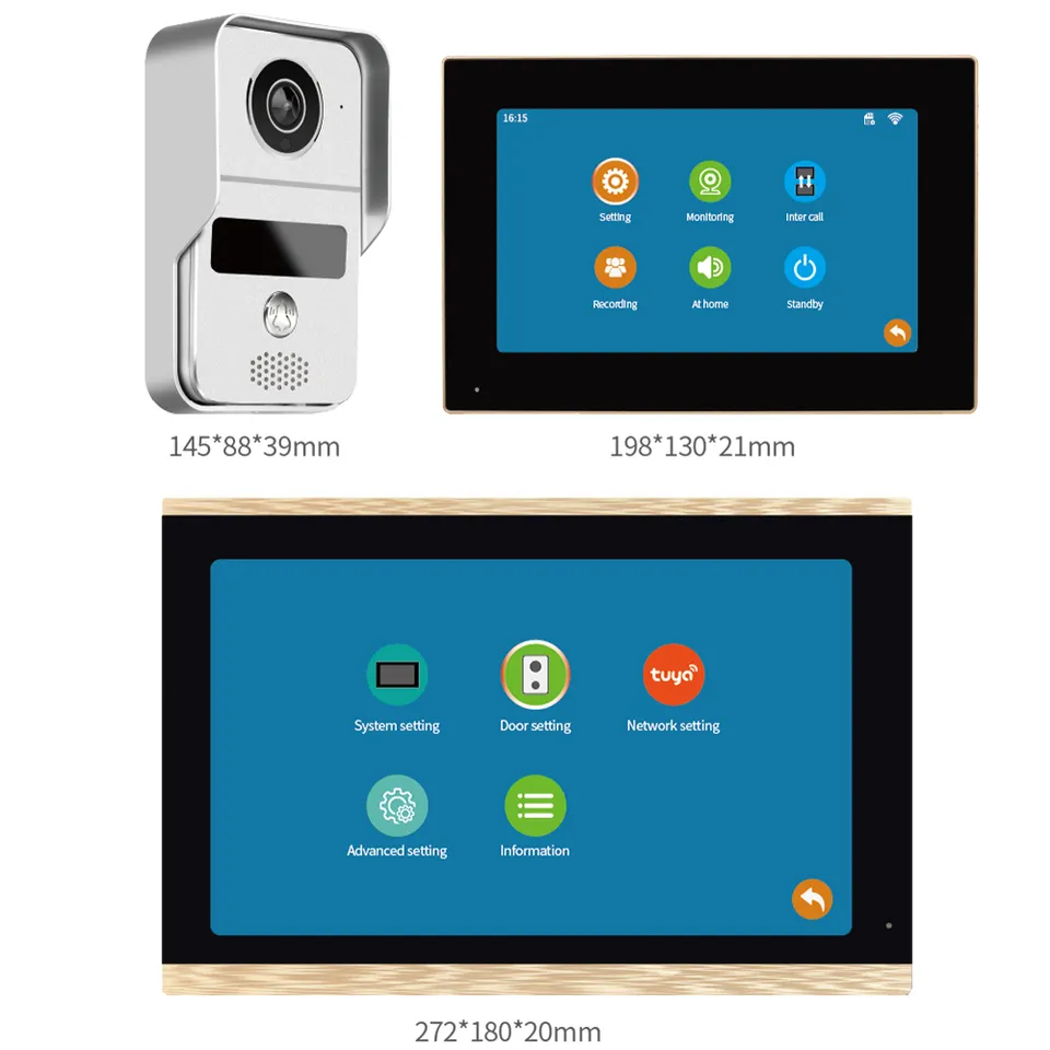 1080P Tuya WIFI Smart Video Doorbell Camera Wireless Video Intercom For Home Security Protection Tuya Door Bell 3 1080P Tuya WIFI Smart Video Doorbell Camera Wireless Video Intercom For Home Security Protection Tuya Door Bell - Image 3