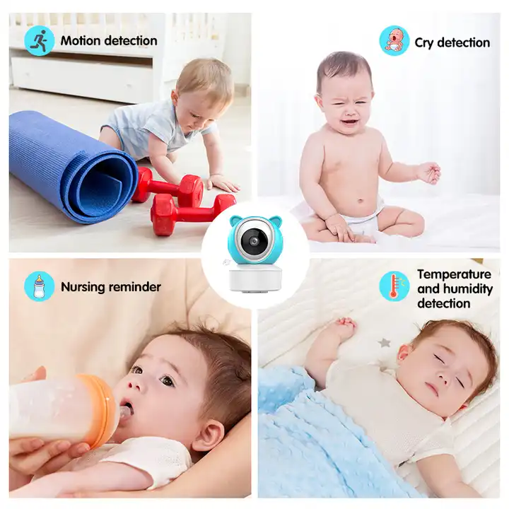 1080P Remote Video Intercom 8 Lullabies Motion Cry Detector Feeder Reminder WiFi IP Baby Monitor Surveillance Camera 4 1080P Remote Video Intercom 8 Lullabies Motion Cry Detector Feeder Reminder WiFi IP Baby Monitor Surveillance Camera - Image 4